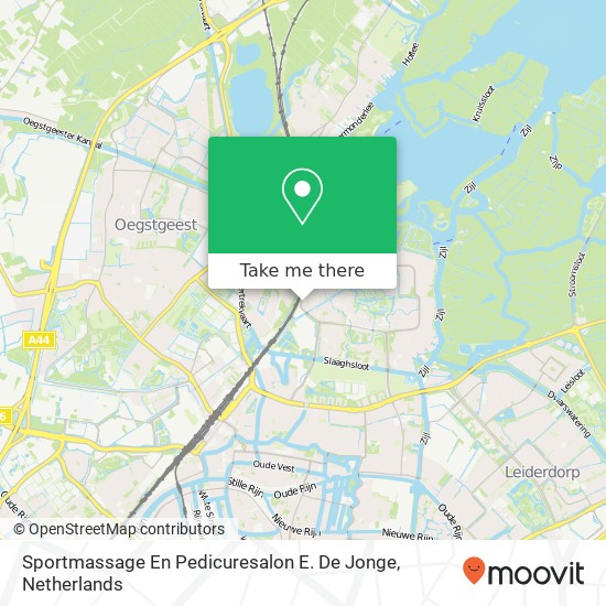 Sportmassage En Pedicuresalon E. De Jonge Karte