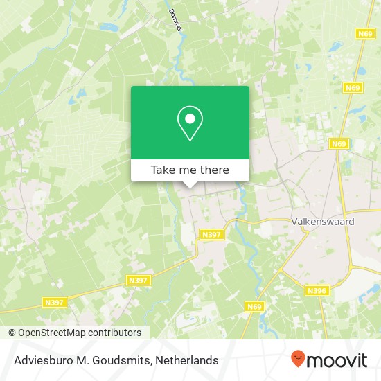 Adviesburo M. Goudsmits map