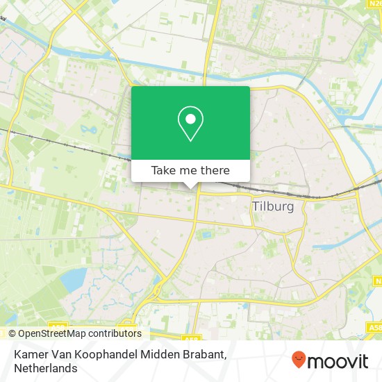 Kamer Van Koophandel Midden Brabant map