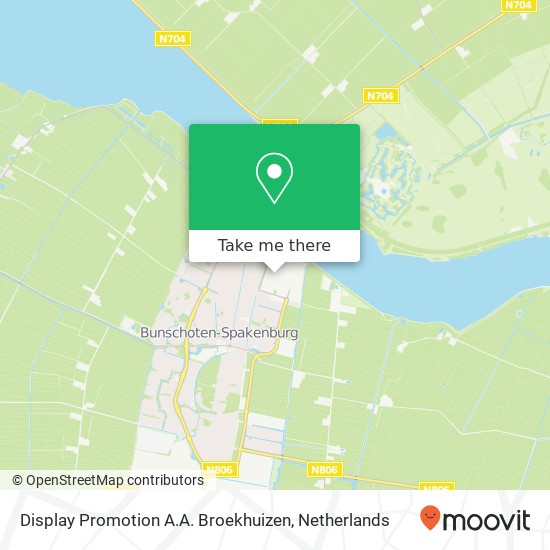 Display Promotion A.A. Broekhuizen map