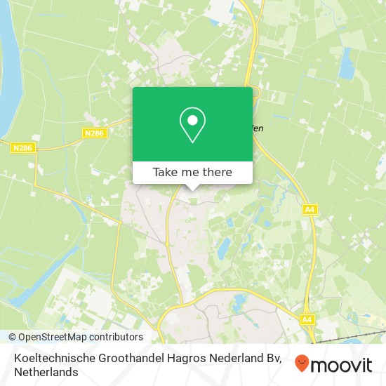 Koeltechnische Groothandel Hagros Nederland Bv map