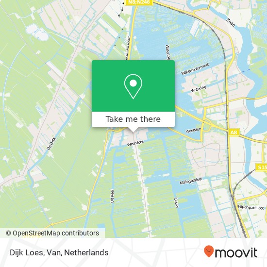 Dijk Loes, Van map