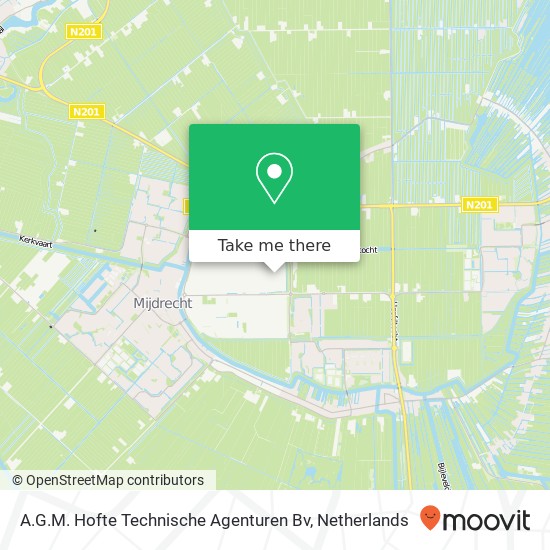 A.G.M. Hofte Technische Agenturen Bv Karte