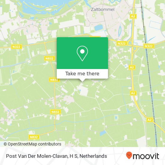 Post Van Der Molen-Clavan, H S map