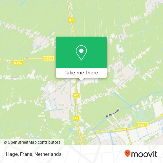 Hage, Frans map