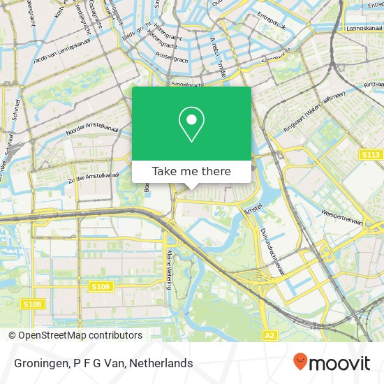 Groningen, P F G Van map