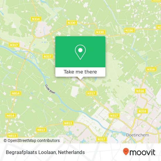 Begraafplaats Loolaan map