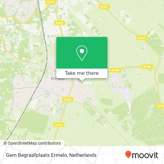 Gem Begraafplaats Ermelo Karte