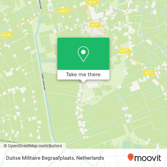 Duitse Militaire Begraafplaats map