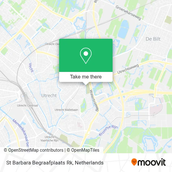 St Barbara Begraafplaats Rk map