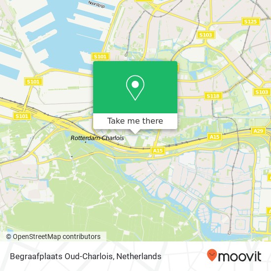 Begraafplaats Oud-Charlois map