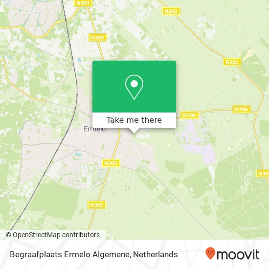 Begraafplaats Ermelo Algemene Karte