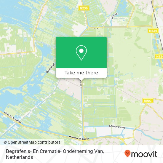 Begrafenis- En Crematie- Onderneming Van map