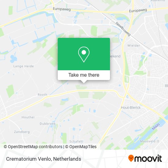 Crematorium Venlo map