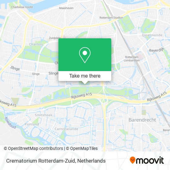 Crematorium Rotterdam-Zuid Karte