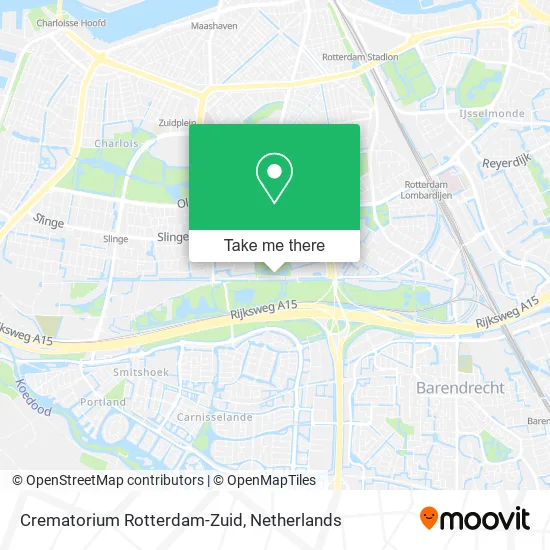 Crematorium Rotterdam-Zuid map