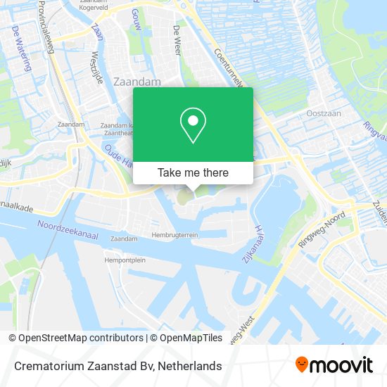 Crematorium Zaanstad Bv map