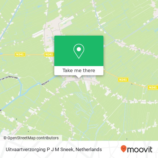 Uitvaartverzorging P J M Sneek map