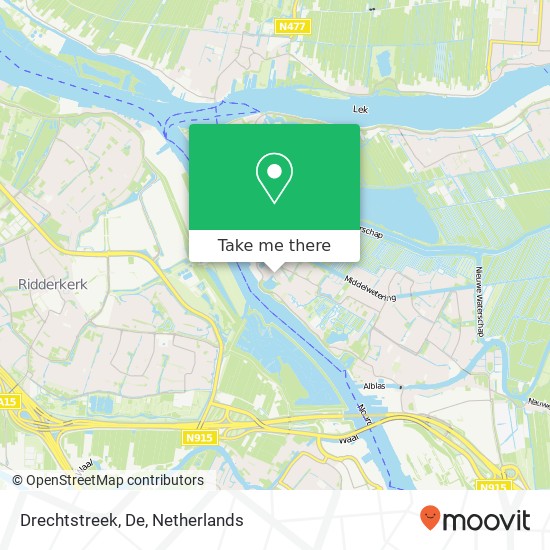 Drechtstreek, De map