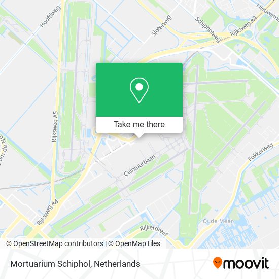 Mortuarium Schiphol map