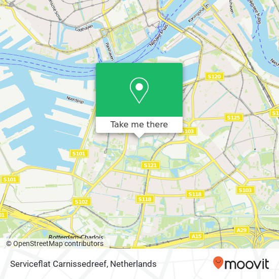 Serviceflat Carnissedreef Karte