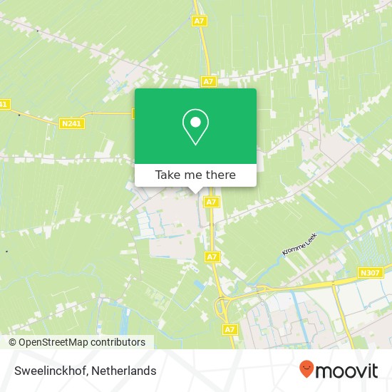 Sweelinckhof map