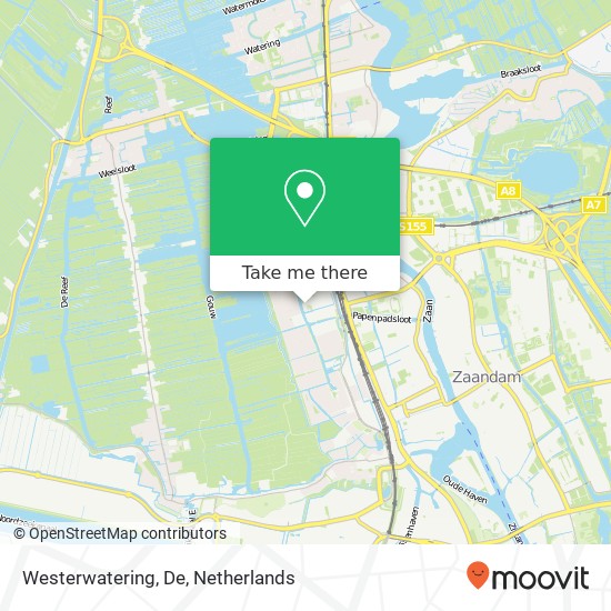 Westerwatering, De map