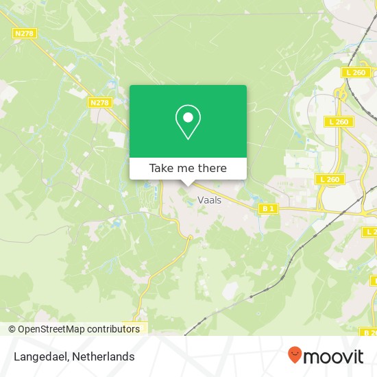 Langedael map