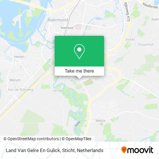 Land Van Gelre En Gulick, Sticht map