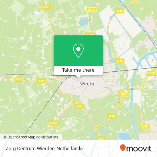 Zorg Centrum Wierden map