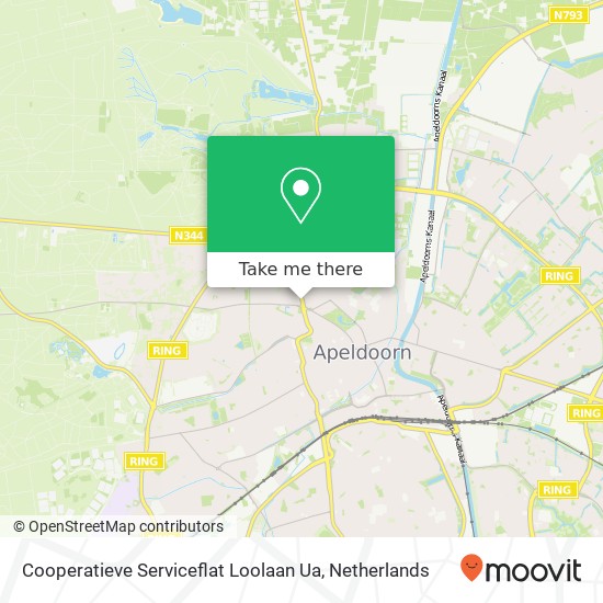 Cooperatieve Serviceflat Loolaan Ua map