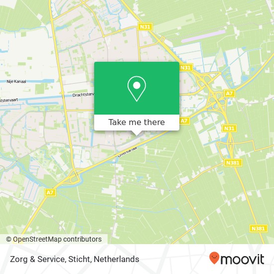 Zorg & Service, Sticht map