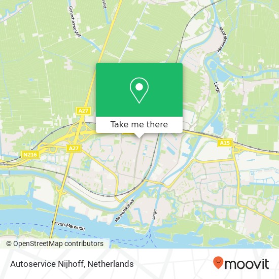 Autoservice Nijhoff map