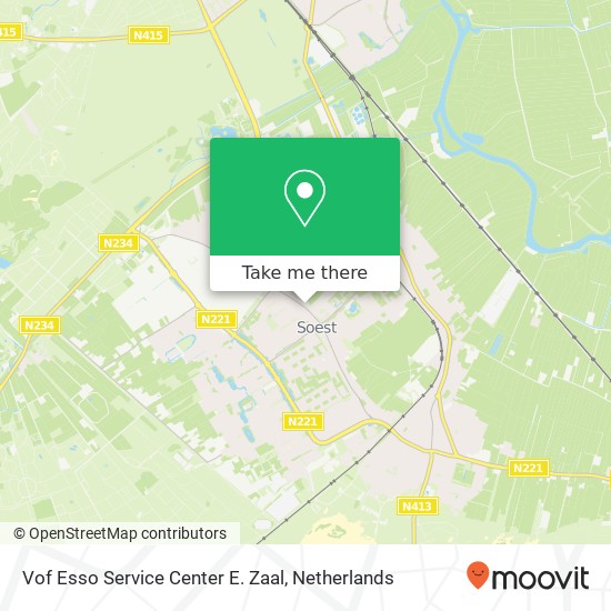 Vof Esso Service Center E. Zaal map