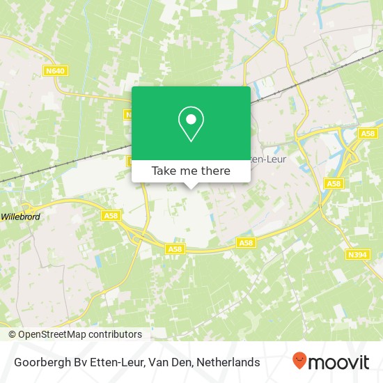 Goorbergh Bv Etten-Leur, Van Den map