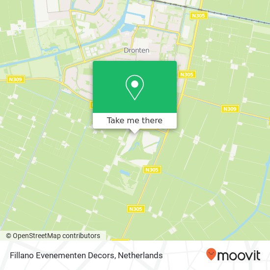 Fillano Evenementen Decors map