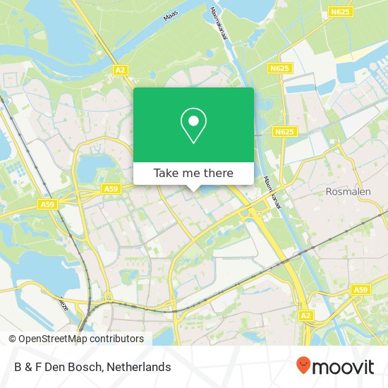 B & F Den Bosch map