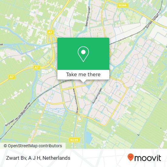Zwart Bv, A J H map