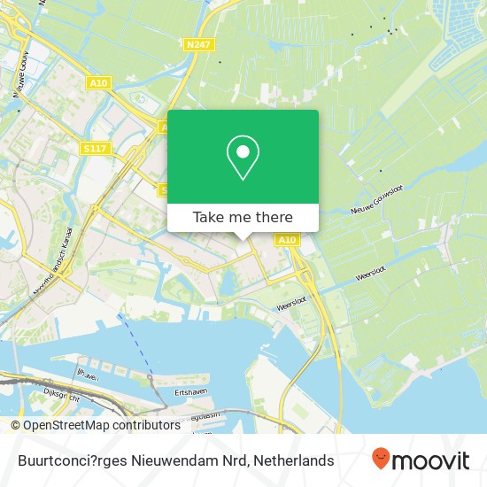 Buurtconci?rges Nieuwendam Nrd map