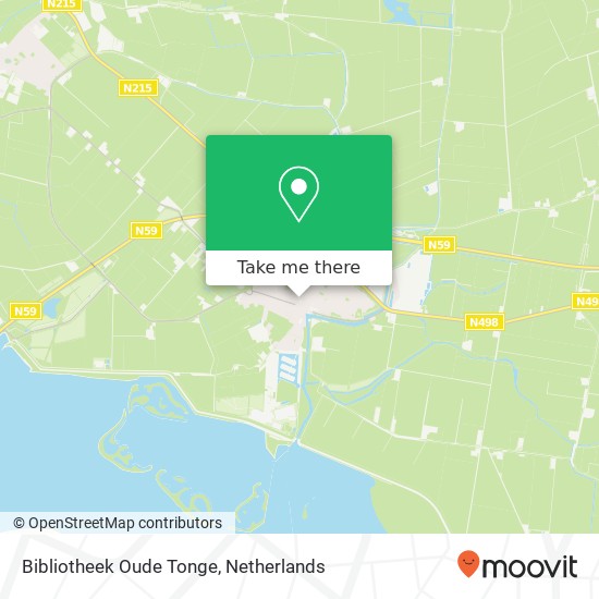 Bibliotheek Oude Tonge map