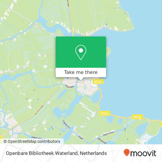 Openbare Bibliotheek Waterland map