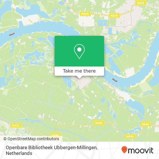 Openbare Bibliotheek Ubbergen-Millingen map