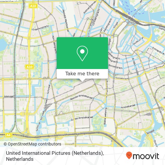 United International Pictures (Netherlands) map