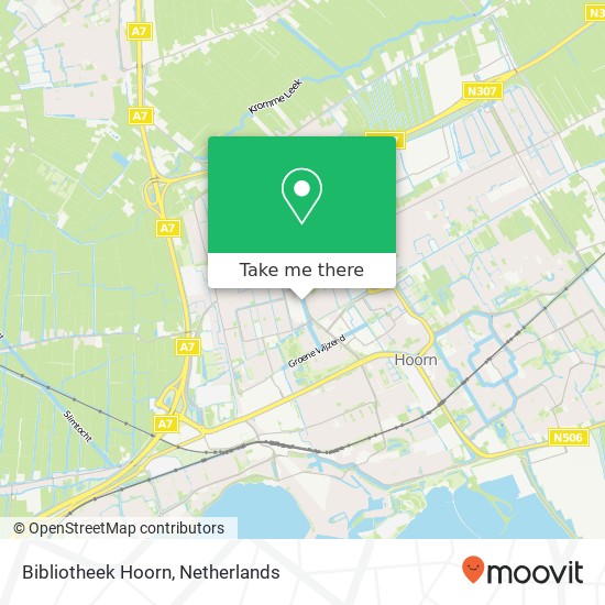 Bibliotheek Hoorn map