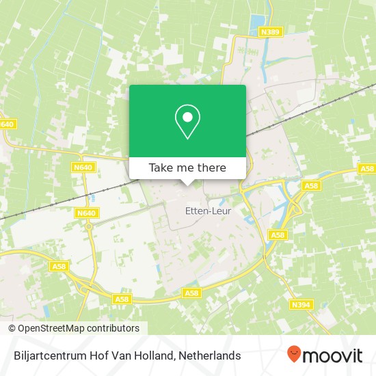 Biljartcentrum Hof Van Holland map