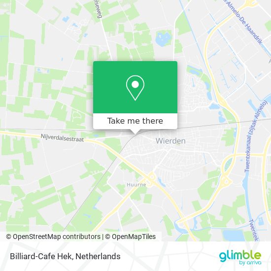 Billiard-Cafe Hek Karte