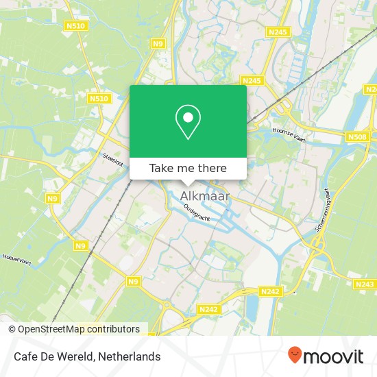 Cafe De Wereld map