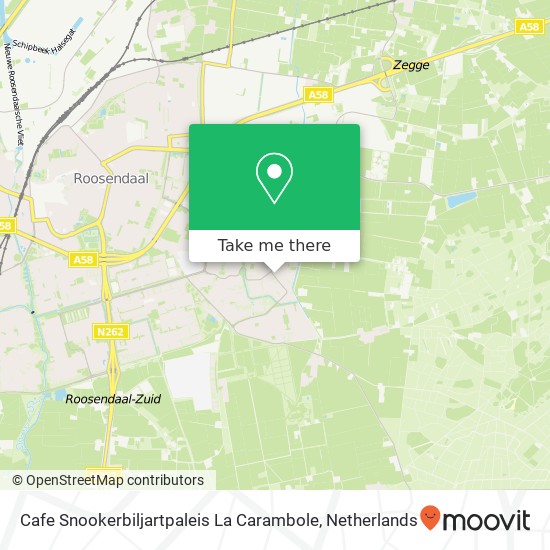 Cafe Snookerbiljartpaleis La Carambole map