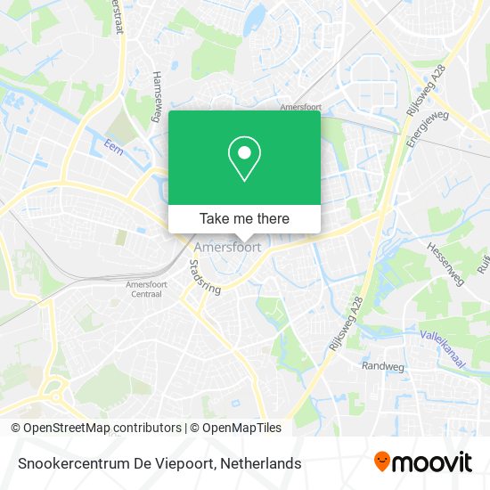 Snookercentrum De Viepoort map