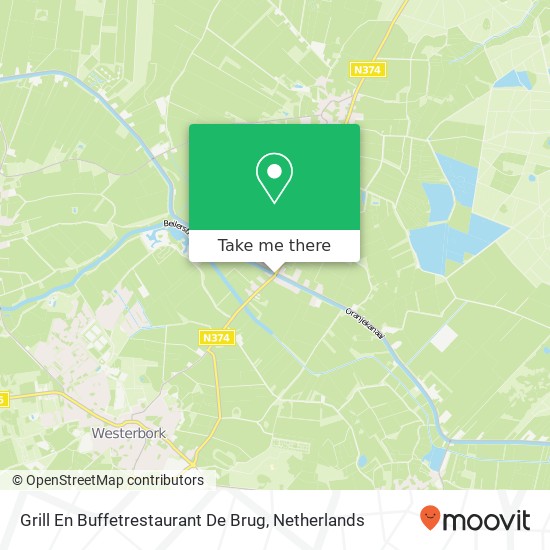 Grill En Buffetrestaurant De Brug map